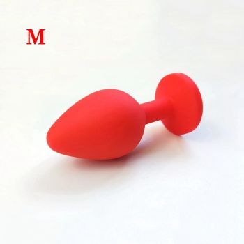 House Of Dasein Crystal Anal Plug Sex Toys Adult Games Dildos Bdsm Product Shop Butt - Red - M