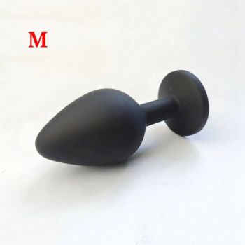 House Of Dasein Crystal Anal Plug Sex Toys Adult Games Dildos Bdsm Product Shop Butt - Black - M