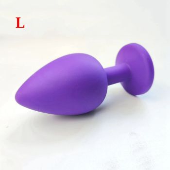 House Of Dasein Crystal Anal Plug Sex Toys Adult Games Dildos Bdsm Product Shop Butt - Purple - L