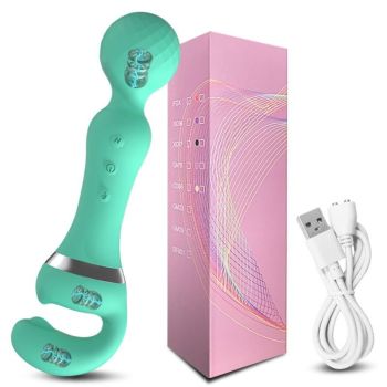 House Of Dasein Powerful 3 In 1 Vibrator Clitoris G Spot Stimulations Women - Green - With Box