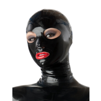 House Of Dasein Cosplay Latex Mask Rubber Fetish Fashion Hood Unisex Handmade S Lm025 - As Picture - Xs