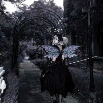 House Of Dasein Purple Enchanting Iridescent Fairy Wings Sparkle Butterfly Elf Costume Parties Cosplay