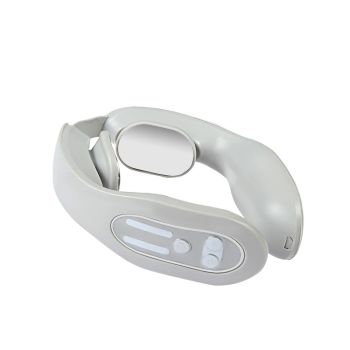 House Of Dasein Gray 12 Level Intelligent Neck Massager With Heating Function Pain Relief And Relaxation