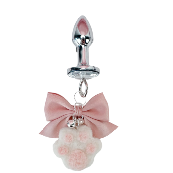House Of Dasein Bdsm Cute Cat Claw Bell Collar Bow Nipple Clamp Anal Plug Chocker With Leash Sm Training Stimulation Flirting Sex Toys - Anal Plug-4.0Cm - Anal Plug-4.0Cm