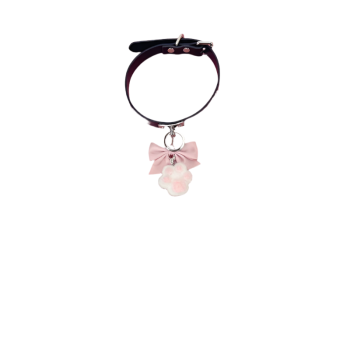 House Of Dasein Bdsm Cute Cat Claw Bell Collar Bow Nipple Clamp Anal Plug Chocker With Leash Sm Training Stimulation Flirting Sex Toys - Choker - Choker