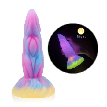 House Of Dasein Soft Silicone Luminous Monster Anal Dildo Butt Plug For Sexual Wellness - L