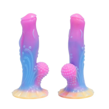 House Of Dasein Soft Silicone Luminous Monster Anal Dildo Butt Plug For Sexual Wellness - D