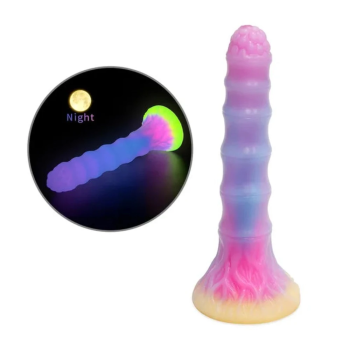 House Of Dasein Soft Silicone Luminous Monster Anal Dildo Butt Plug For Sexual Wellness - H