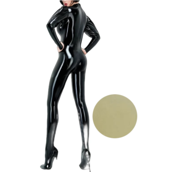 House Of Dasein Sexy Latex Gummi Catsuit With Puff Sleeves Handmade Bodysuit For Women And Men - Clear - Women-Xs - Men