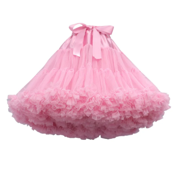 House Of Dasein Lolita Cosplay Women Underskirt For Wedding Dress Clothing Kawai Fairy Maid Pink Petticoat - Pink