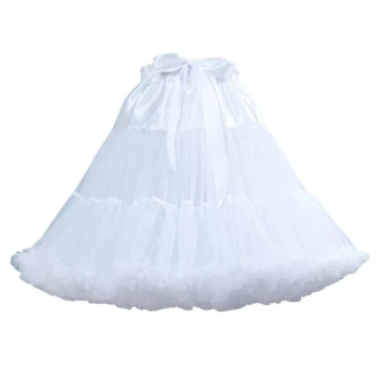 House Of Dasein Lolita Cosplay Women Underskirt For Wedding Dress Clothing Kawai Fairy Maid Pink Petticoat - White