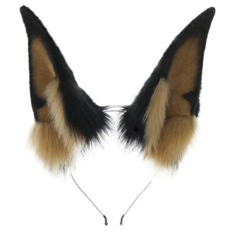 House Of Dasein Women Girls Cartoon Fox Ears Shaped Headband Plush Hair Hoop Cosplay Accessories - Style R
