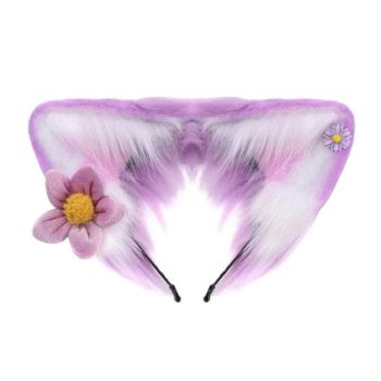 House Of Dasein Women Girls Cartoon Fox Ears Shaped Headband Plush Hair Hoop Cosplay Accessories - Style M-Adult