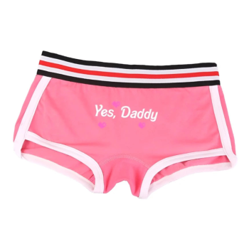 House Of Dasein Yes Daddy Cotton Underwear Boyshorts For Women Comfortable Shorts - Pink - L