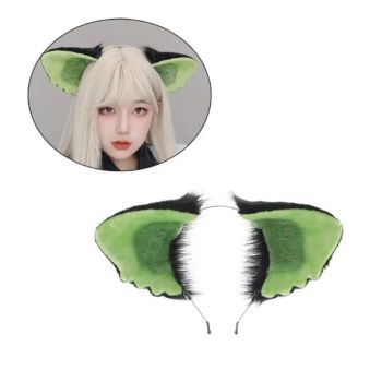 House Of Dasein Women Girls Cartoon Fox Ears Shaped Headband Plush Hair Hoop Cosplay Accessories - Style S