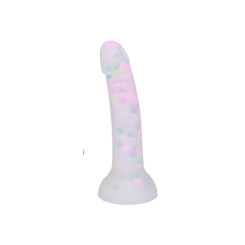 House Of Dasein Soft Flexible Luminous Glowing Suction Cup Dildo For Women Maximum Pleasure Vag - Mulitcolour
