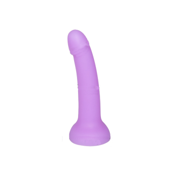 House Of Dasein Soft Flexible Luminous Glowing Suction Cup Dildo For Women Maximum Pleasure Vag - Purple