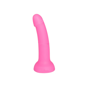 House Of Dasein Soft Flexible Luminous Glowing Suction Cup Dildo For Women Maximum Pleasure Vag - Dark Pink