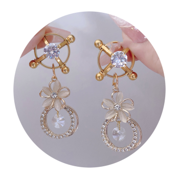 House Of Dasein Diamond Pearl Advanced Nipple Clamp Training Abuse Toy Female Male Unisex - Diamond