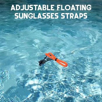 4-Pack Floating Sunglasses Strap - Foam Floating Eyeglass Retainer for Outdoor Sports - Adjustable Elastic Glasses Holder for Kayaking Rafting Boating - Pink + Yellow + Green + Black (4-Pack Mixed Colors)