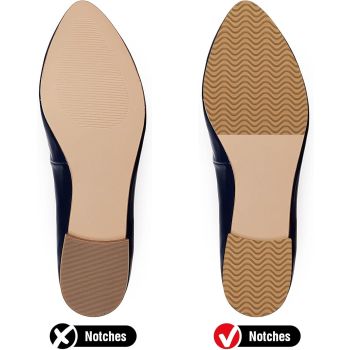 Boot Heel Replacement - Shoe Heel Pads 4-Pack, Anti Slip Shoe Heels Repair Kit with Adhesive Cushion Stickers for Leather Shoes Women Men (2 Colors)