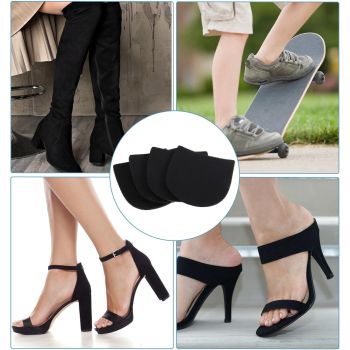 4PCS Shoe Repair Kit Heel, 3.8 * 3.4 Inch Shoe Heel Repair for Boots Suitable for Men Women Boot Shoes (Black)