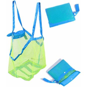 Mesh Extra Large Beach Bags and Totes - Holds Toys, Towels, Sand Away - For Children's Toys, Market, Grocery, Picnic