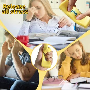 3Pcs Slow Rebound Cute Butter Squeeze Stress Balls, 2026 New Realistic Soft Butter Stick Fidget Toy,Slow Rising Portable Squishy for Adults Anxiety & Stress Relief, Sensory Gifts for Office, Home