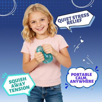 Oversized Dense Gel Stress Cube (2.55") - Anxiety Relief Fidget Toy - Larger, Firmer, Slow-Rise - Dual-Reinforced Leak-Proof Design - Premium Sensory Gift for Adults & Teens