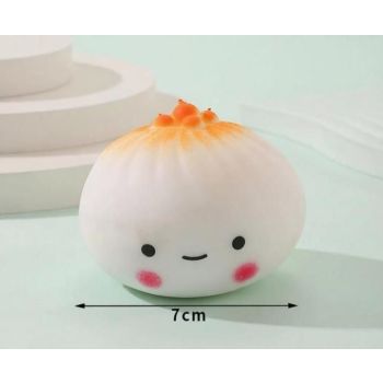 Squeeze Stress Relief Toy 3-Pack - Cute Bun Shape Slow Rebound Squishy Toy for Anxiety Relief - Soft PU Foam Decompression Toy (3-Pack)