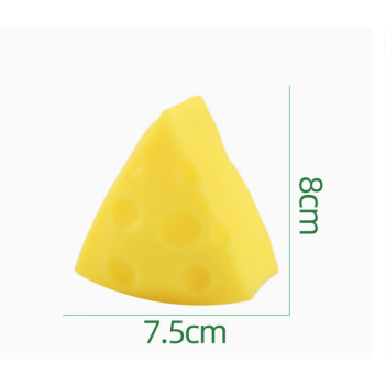 Squeeze Stress Relief Toy 3-Pack - Triangle Cheese Shape Slow Rebound Squishy Toy for Anxiety Relief - Soft PU Foam Decompression Toy (3-Pack)