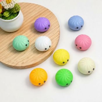 Fidget Squishy Stress Relief Toy 9-Grid Blind Box - Mystery Dumpling Squishy Calendar - Adult Decompression Squeeze Toy - GJ863-008