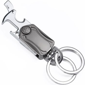 Multi-Functional Keychain 5-Pack - Stainless Steel EDC Tool with Knife Bottle Opener Phone Stand Fidget Spinner - Pocket Carry Gadget Set