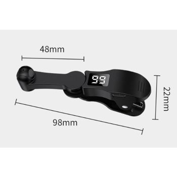 Smart Digital USB Clip on Auto Clicker for Mobile Phone Screen Live Likes - Black