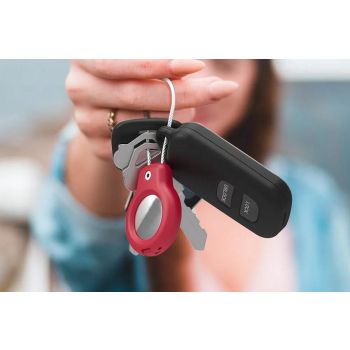 Durable Protective Case Shockproof Holder Case Accessories for Airtag -Red