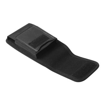 2Pcs Universal Black Oxford Cloth Phone Waist Pouch with Belt Clip and Card Holder Compatible with Most Smartphones - XL
