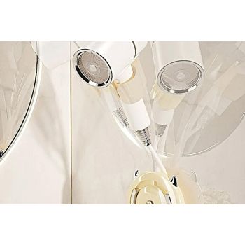 Hands-Free Hair Dryer Holder Adjustable Lazy Bracket -Yellow-silver