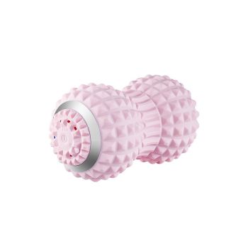Vibrating Roller Massager Electric Massage Ball Back Foot Muscle Pain Relief -Light Pink