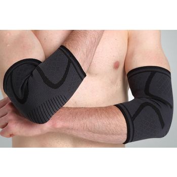 2Pcs Elbow Brace for Tendonitis Elbow Compression Support Sleeve for Golfers Pain Relief for Workout Weightlifting -Black / M