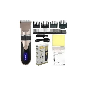 Hair Clippers for Men Professional Cordless Barber Clippers Cutting Mens Hair Trimmer with 4 Guards Mens Cutting Kit -Grey