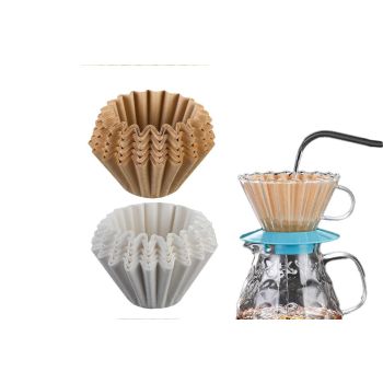 50Pcs Coffee Paper Filters -White