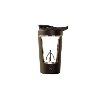 Electric Shaker Bottle USB Rechargeable Protein Mixer Cup Auto Blending Mug - White