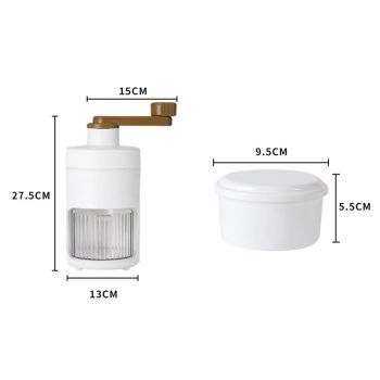 Manual Ice Crusher Shaver Portable Shaved Ice Machine Hand Snow Cone Maker