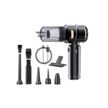 Cordless Handheld Car Vacuum Cleaner 4-in-1 Wireless Vacuum with Brushless Motor Mini Car Vaacuum Cleaner -Black