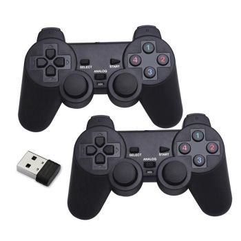 Wireless Gaming Controller for Android TV Box PC 2.4GHz Gamepad Joystick - White