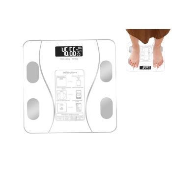 Smart Digital Bathroom Body Fat Scale 180KG Bluetooth Scales Weight -Black