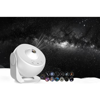 Galaxy Projector for Bedroom 13 Film Discs Projector - Black