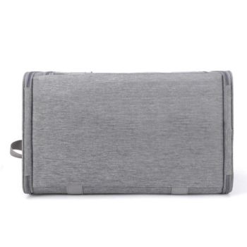 Foldable Travel Pet Carrier Bag Portable Cat Dog Kennel Bag Grey - L