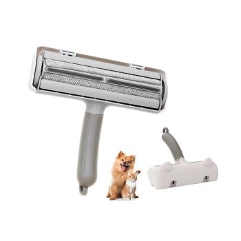 Reusable Pet Hair Remover Roller - For Dog & Cat Fur on Furniture & Clothes Green