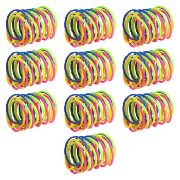 40Pcs Cat Spring Toys Colorful Cat Spiral Bouncy Toys Interactive Toys for Cats and Kittens